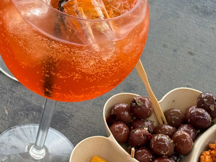 Aperol - auch in Taormina im Winter ein Genuss