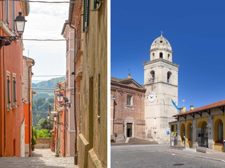 Sirolo in den Marken in Italien