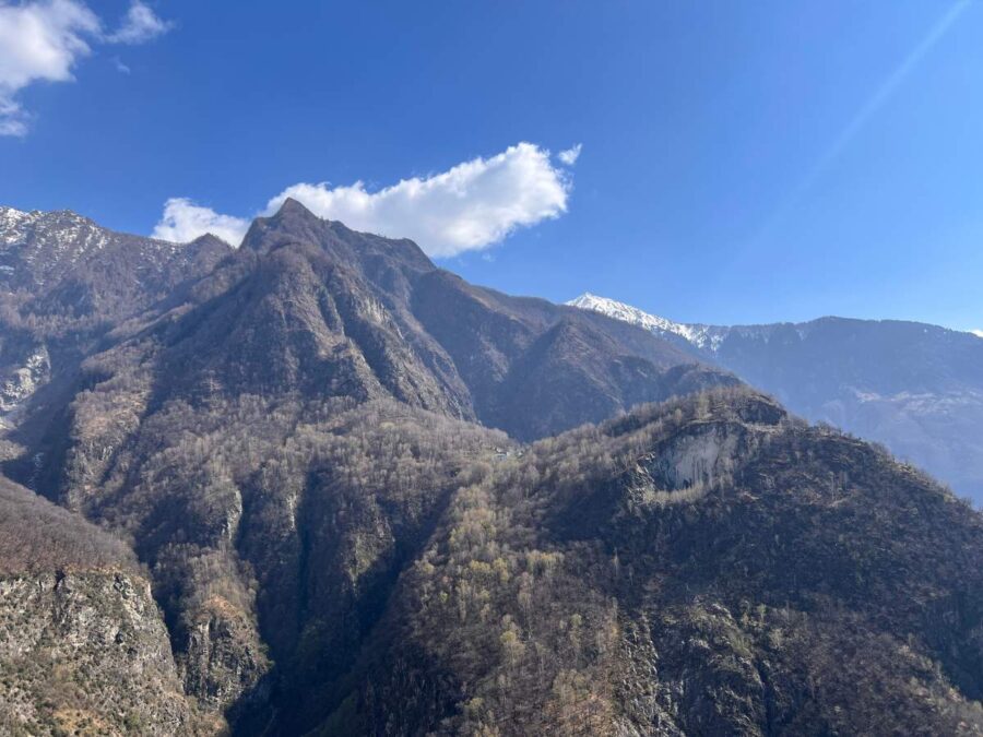 Blick in die ALpen von Codera
