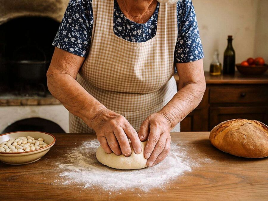 Cucina Povera: Nonna knetet Teig