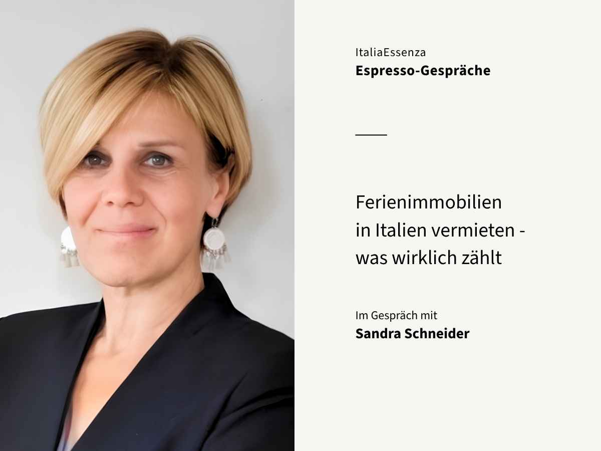Sandra Schneider im Espresso Gespräch: der Podcast von ItaliaEssenza