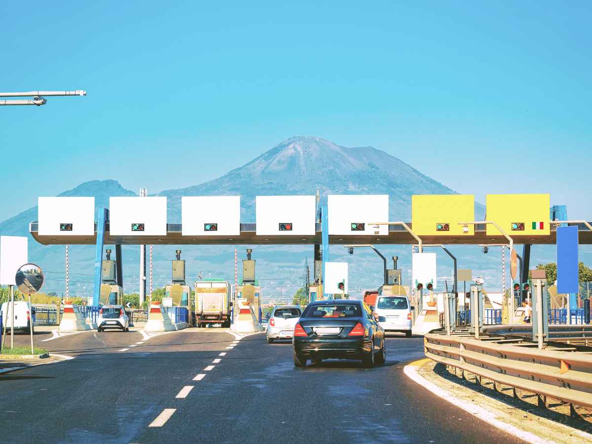 Mautstation in Italien